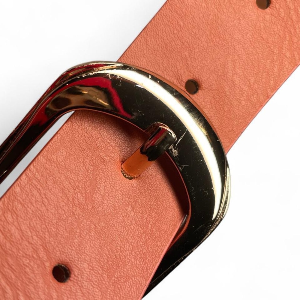 Tan Belt with Gold Buckle
